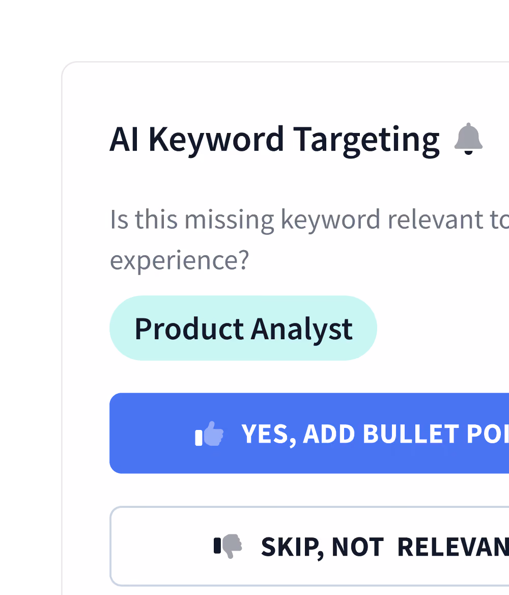 Rezi auto-filling a resume template with the user's details.